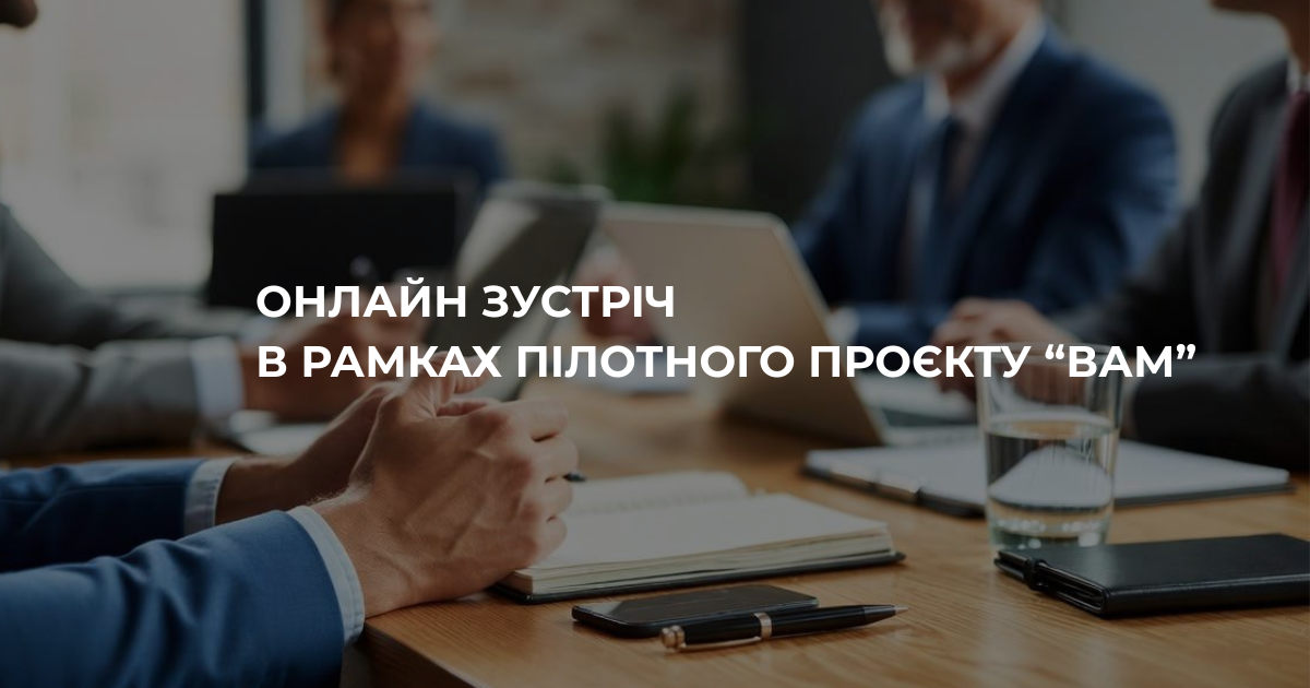 Онлайн-зустріч в рамках Пілотного проекту "ВАМ"